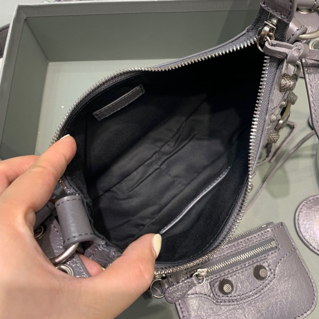 BLN-Ciaga Le Cagole XS Shoulder Bag In Grey, For Women,  Bags 10.2in/26LO