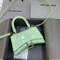 BLN-Ciaga Hourglass XS Handbag In Light Green, For Women,  Bags 7.4in/19LO