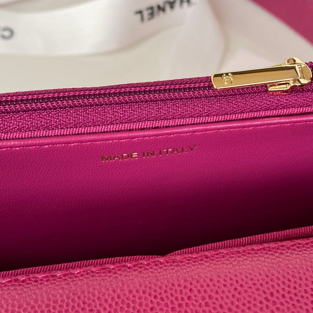CHL - Small Flap Bag Gold Hardware Plum For Women Handbags, Shoulder Bags 7.5in/19LO AP2840