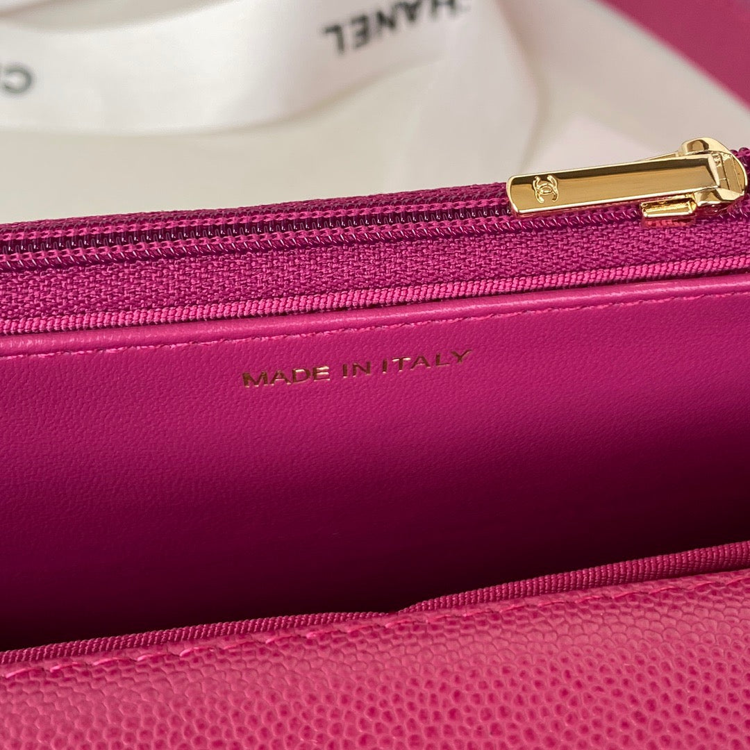 CHL - Small Flap Bag Gold Hardware Plum For Women Handbags, Shoulder Bags 7.5in/19LO AP2840