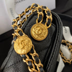 CHL - Mini Flap Bag With Top Handle Gold Hardware Black For Women Handbags, Shoulder Bags 7.9in/20LO AS2431