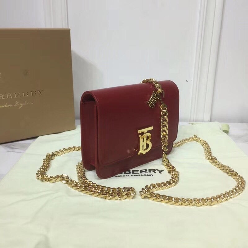 B-Berry - BB  Tb Chain Belt Bag Red For Women, Bags 6.6in/17LO