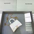 BLN-Ciaga Hourglass Mini Handbag With Chain In White, For Women,  Bags 4.7in/12LO