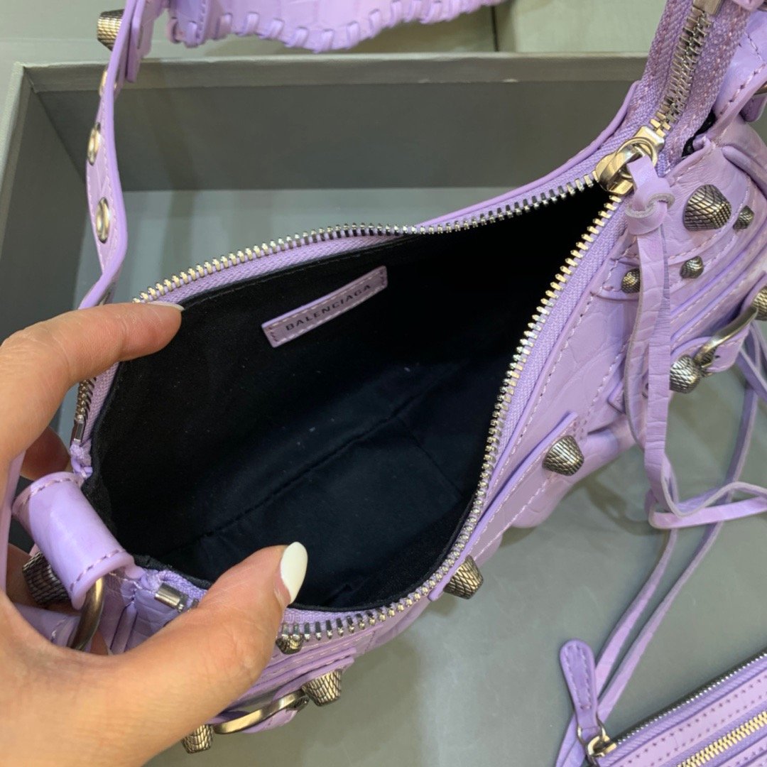 BLN-Ciaga Le Cagole XS Shoulder Bag In Light Purple, For Women,  Bags 10.2in/26LO 67130923EBY5306
