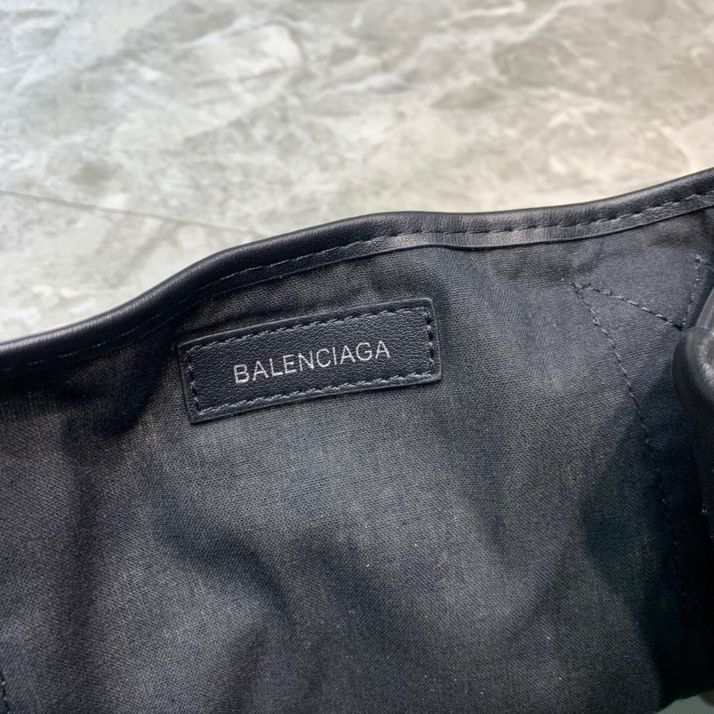 BLN-Ciaga Navy XS Tote Bag In Black, For Women,  Bags 12.6in/32LO