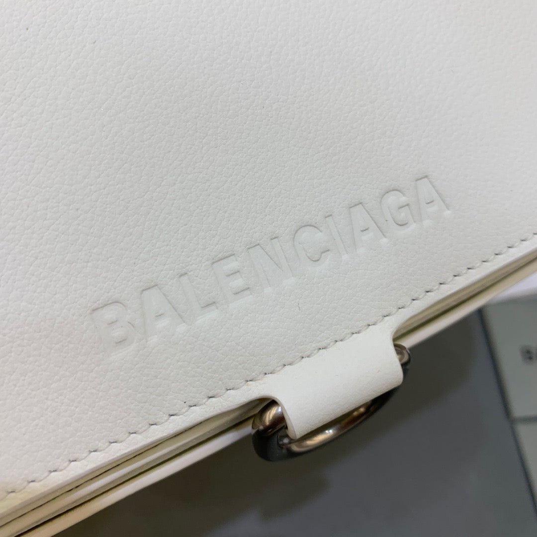 BLN-Ciaga Bondage Wallet With Chain White, For Women,  Bags 8in/20LO