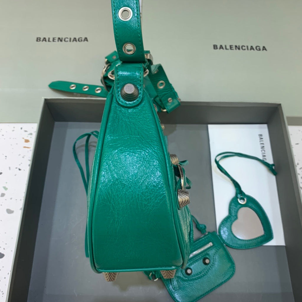 BLN-Ciaga Le Cagole XS Shoulder Bag In Dark Green, For Women,  Bags 13in/33LO