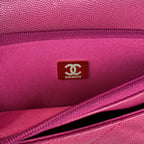 CHL - Small Flap Bag Gold Hardware Plum For Women Handbags, Shoulder Bags 7.5in/19LO AP2840