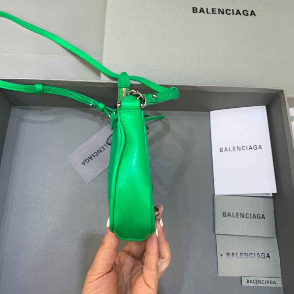 BLN-Ciaga Le Cagole Mini Bag With Chain In Green, For Women,  Bags 8.2in/21LO