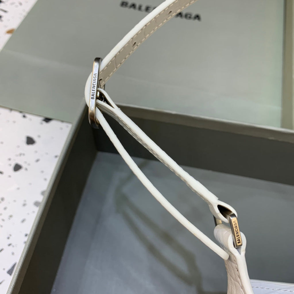 BLN-Ciaga XX Small Hobo Bag In White, For Women,  Bags 7.8in/20LO 6955892108Y9001