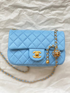 CHL - Mini Flap Bag Blue For Women Bags 7.9in/20LO