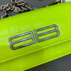 BLN-Ciaga Gossip Small On Chain Shoulder Bag Green Neon, For Women,  Bags 7.4in/19LO