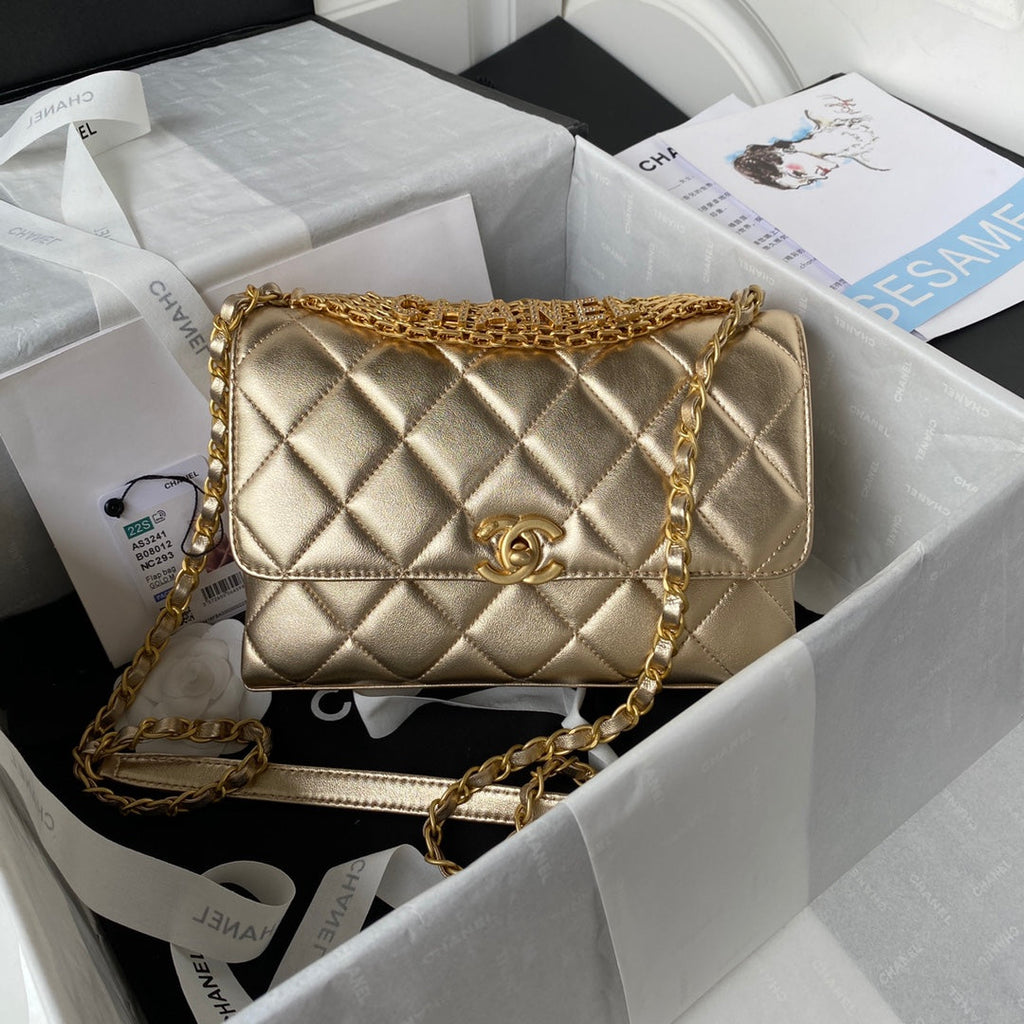 CHL - Flap Bag Small Gold Bag For Women 15LO/6in