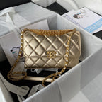 CHL - Flap Bag Small Gold Bag For Women 15LO/6in