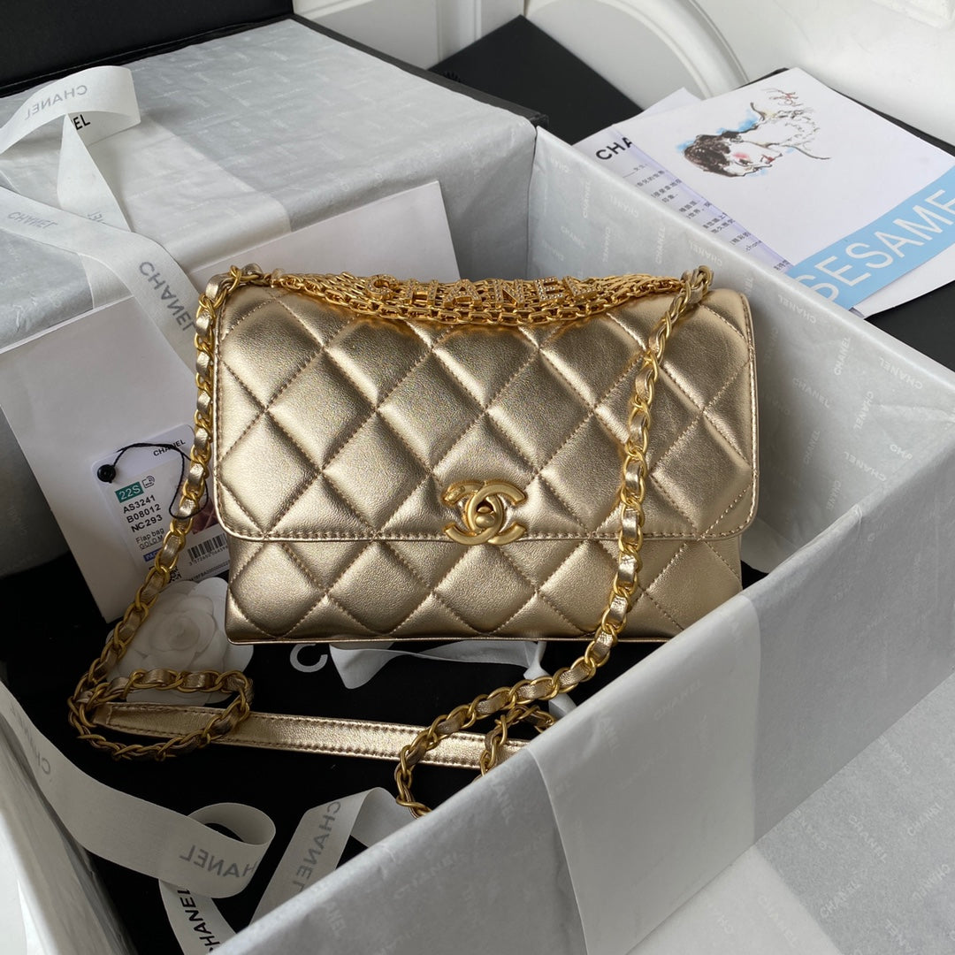CHL - Flap Bag Small Gold Bag For Women 15LO/6in