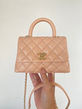 CHL - Mini Flap Bag Top Handle Light Brown For Women 7.5in/19LO