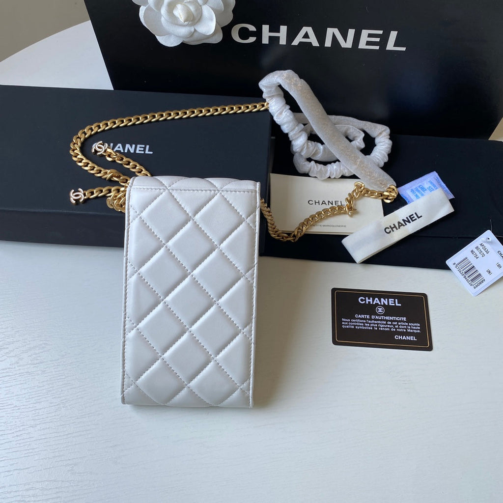 CHL - Phone Holder White Bag For Women 15LO/6in