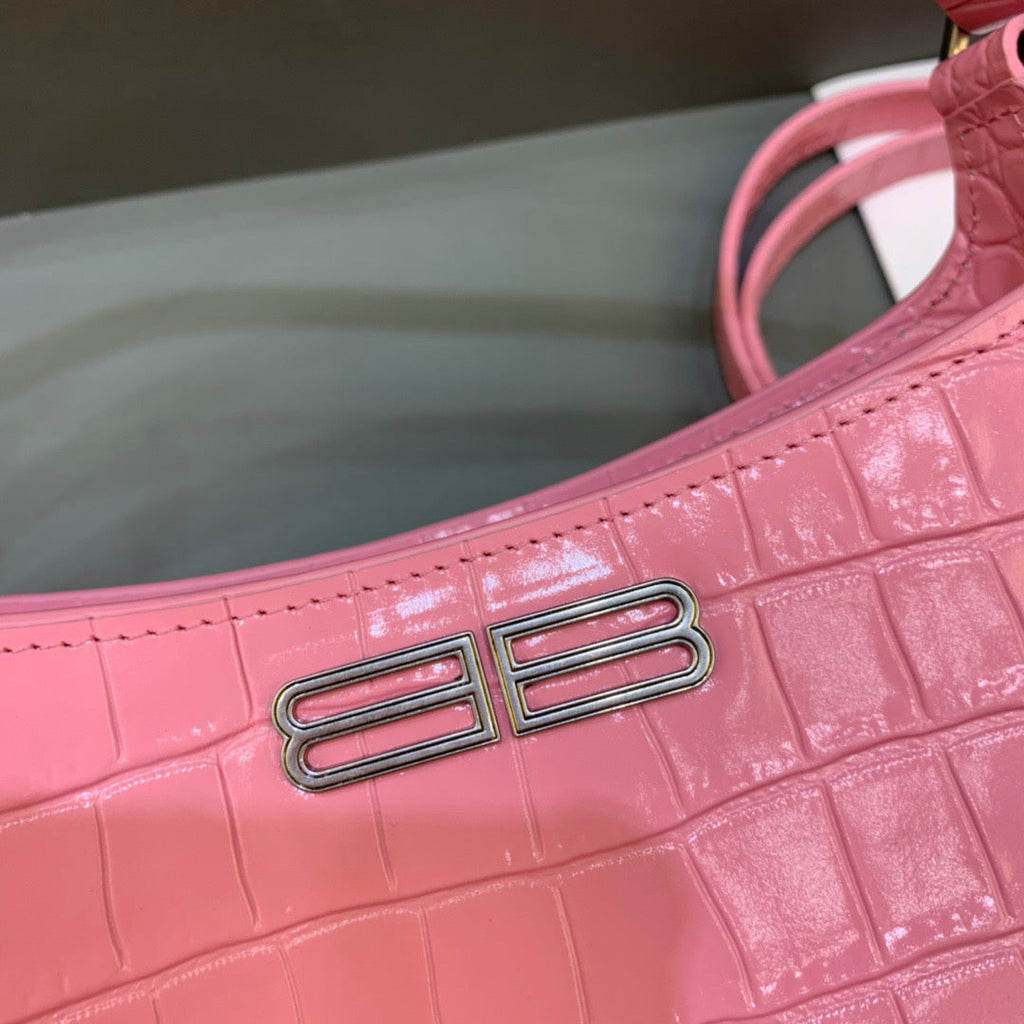 BLN-Ciaga XX Small Hobo Bag In Pink, For Women,  Bags 7.8in/20LO