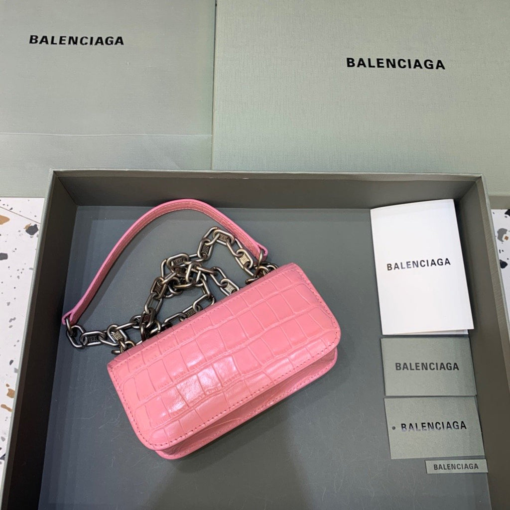 BLN-Ciaga Gossip Small On Chain Shoulder Bag Pink, For Women,  Bags 7.4in/19LO