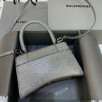 BLN-Ciaga Hourglass Small Handbag In Grey, For Women,  Bags 9in/23LO