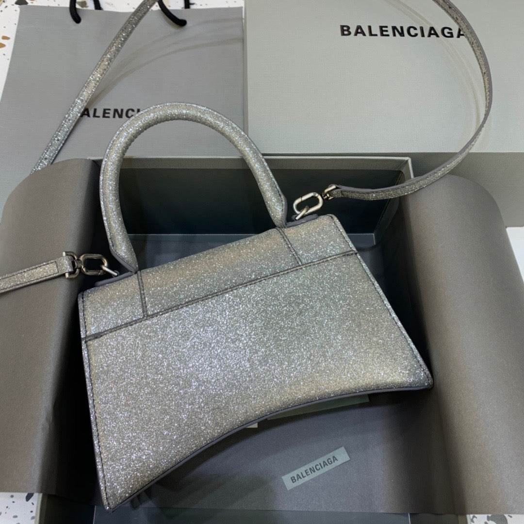BLN-Ciaga Hourglass Small Handbag In Grey, For Women,  Bags 9in/23LO