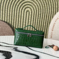 Extra Pocket L19 Teal Green Alligator Pattern Leather SHW