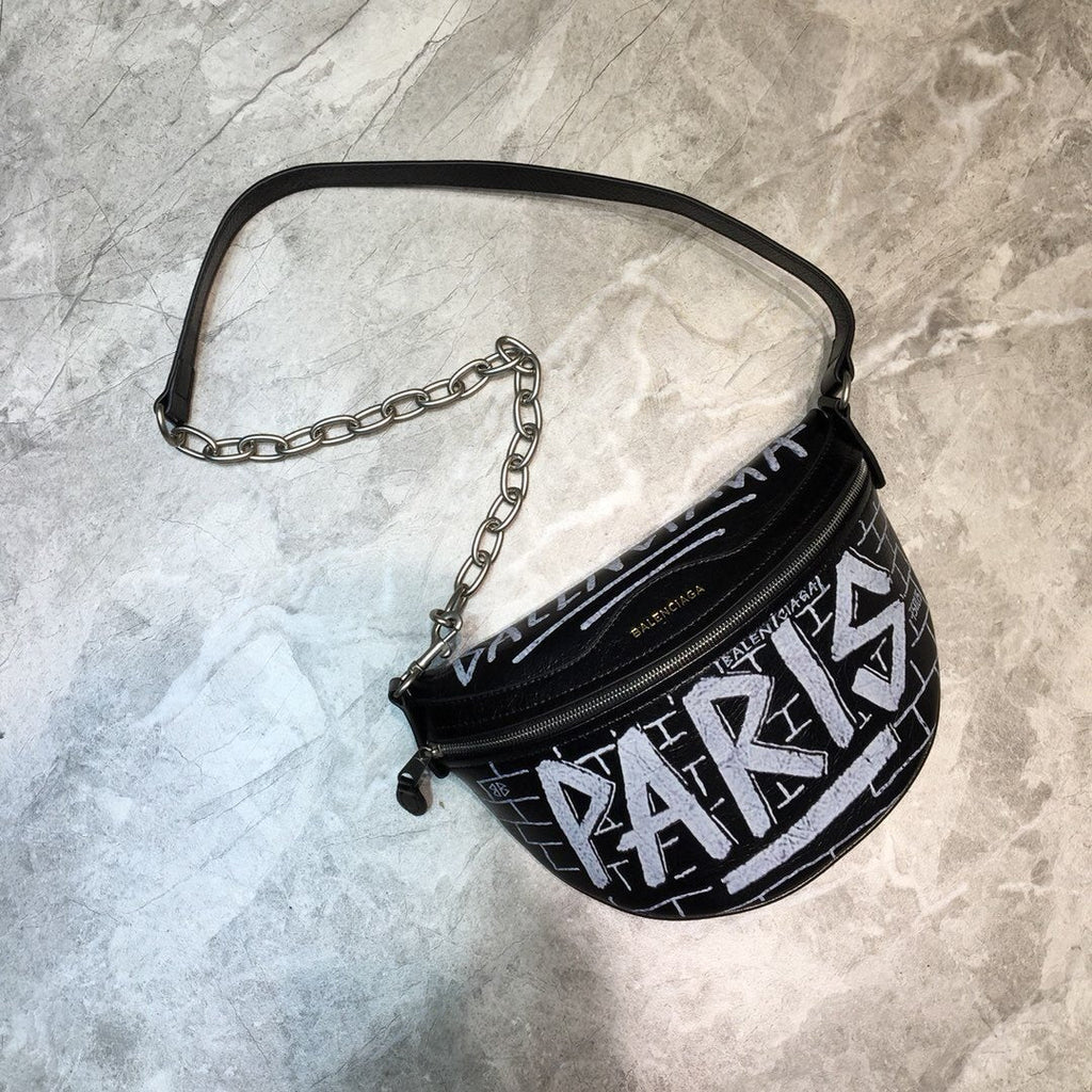 BLN-Ciaga Souvenir XS Belt Bag In Black, For Women,  Bags 9.5in/24LO