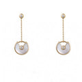 AMULETTE DROP EARRINGS MOP GOLD