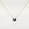 AMULETTE PINK GOLD ONYX NECKLACE
