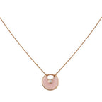 AMULETTE PINK GOLD PINK MOP NECKLACE