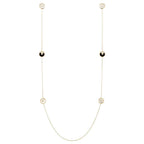 AMULETTE GOLD 5 MOTIF ONYX MOP NECKLACE