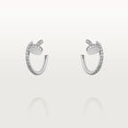 JUSTE EARRINGS 12.75MM SILVER DIAMOND