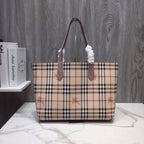 BB Reversible Tote Haymarket Canvas Medium For Women, Bags 19.3in/49LO