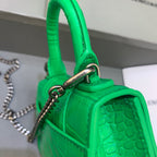 BLN-Ciaga Hourglass Mini Handbag With Chain In Green, For Women,  Bags 4.7in/12LO