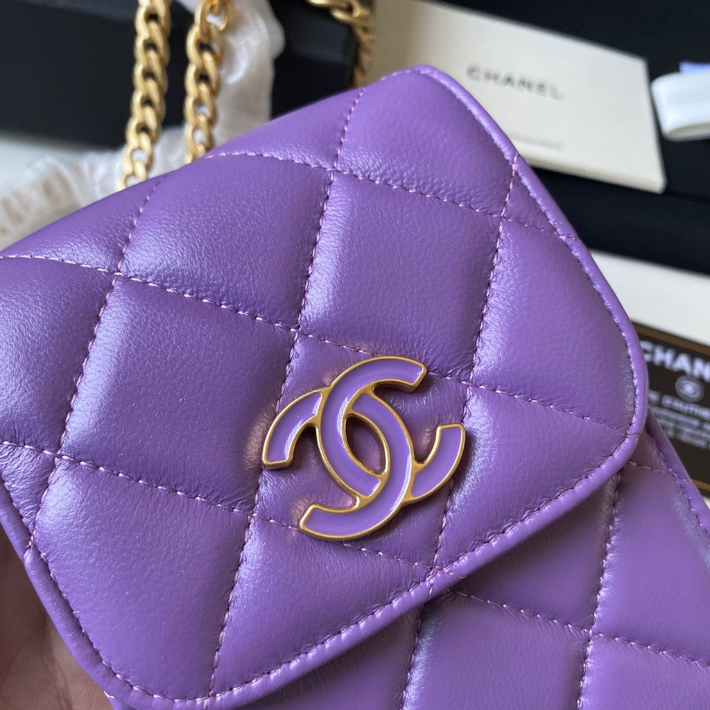 CHL - Phone Holder Purple Bag For Women 15LO/6in