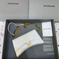 BLN-Ciaga Hourglass Wallet On Chain in White, For Women,  Bags 9in/23LO