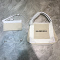 BLN-Ciaga Navy XS Tote Bag In White, For Women,  Bags 12.6in/32LO