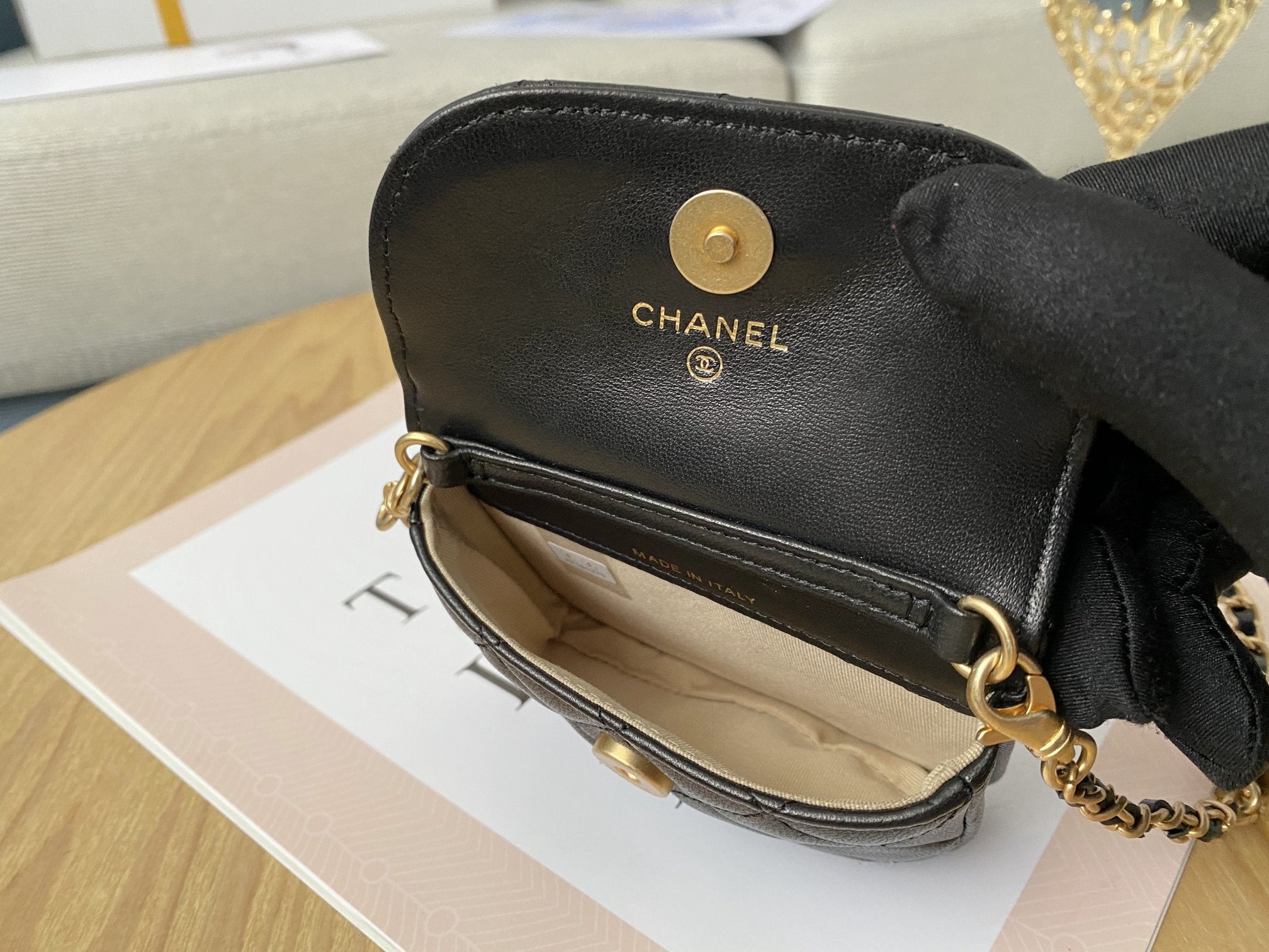 CHL - Mini 1889 Unblocked Metal Ball Black Bag For Women 9LO/3.5in