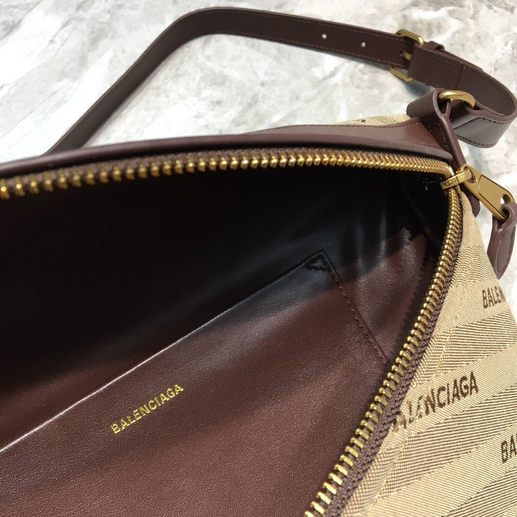 BLN-Ciaga Souvenir XS Belt Bag In Brown, For Women,  Bags 9.5in/24LO