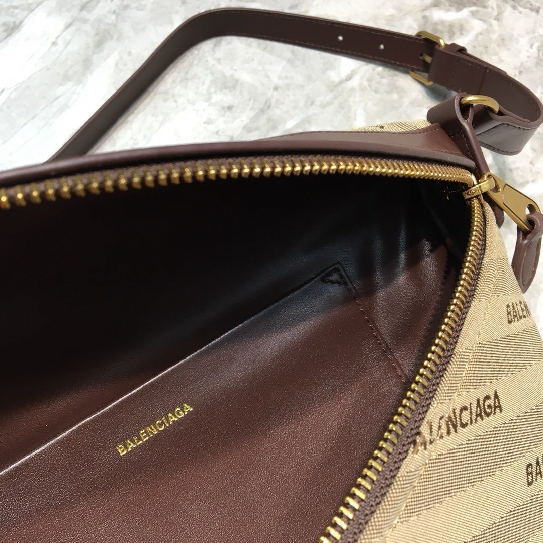 BLN-Ciaga Souvenir XS Belt Bag In Brown, For Women,  Bags 9.5in/24LO