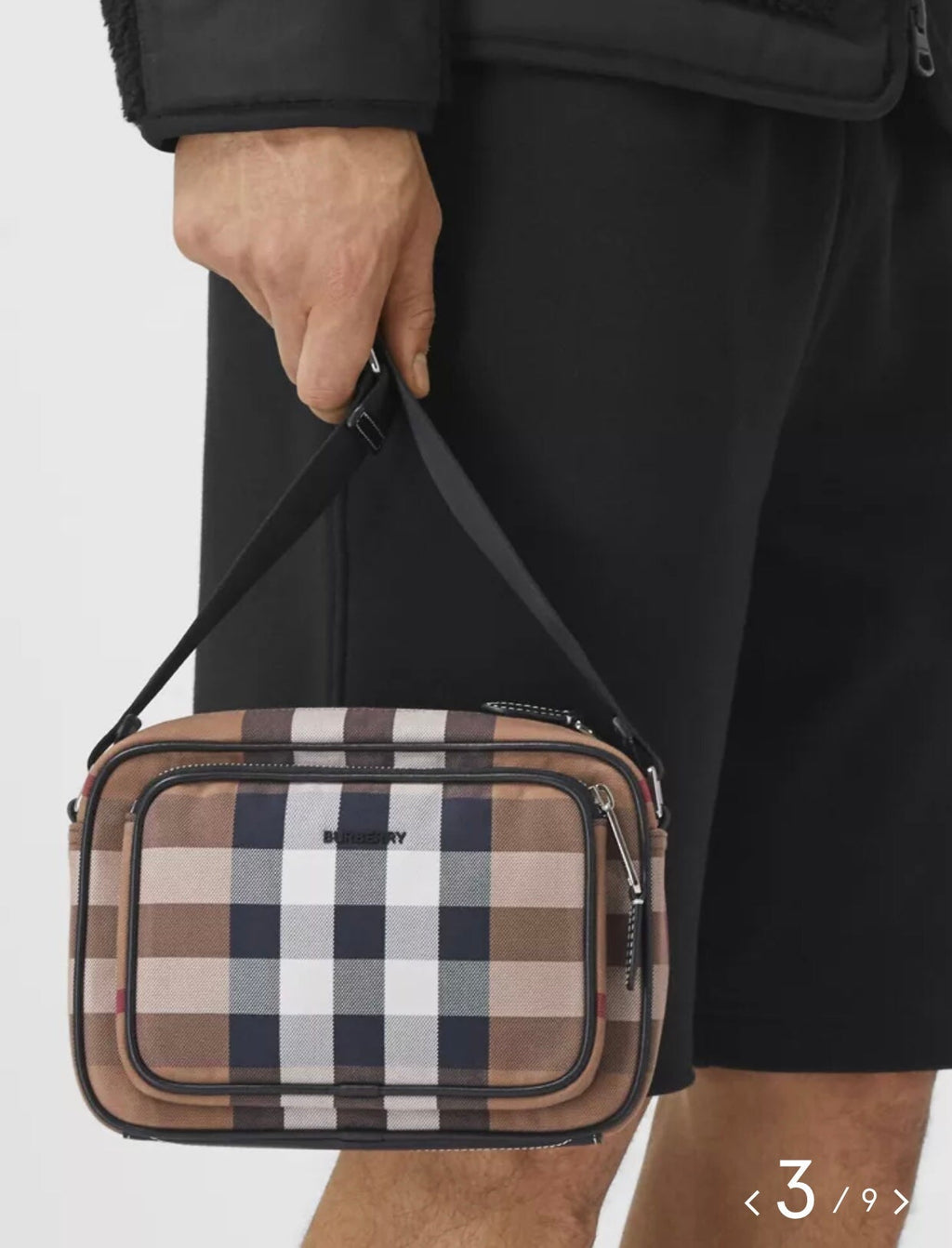 B-Berry - BB  Check Crossbody Bag For Men, Bags 8.9in/22.5LO 80491451