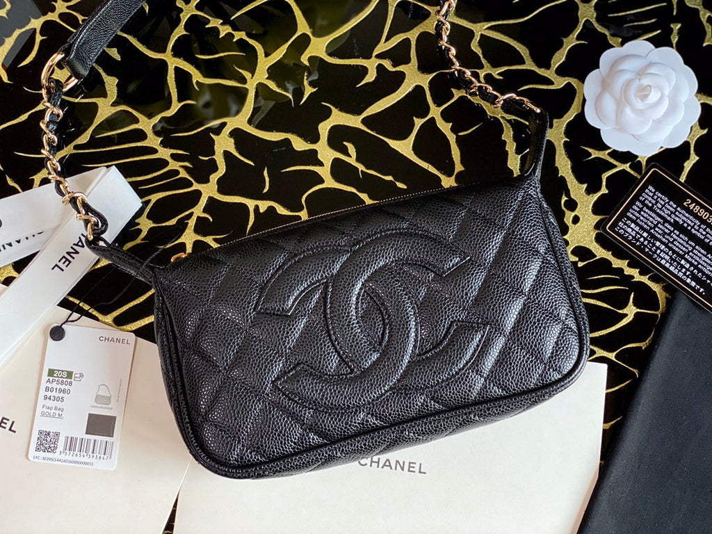 CHL -  Classic Shoudlerbag Black For Women 9.8 in / 25 LO