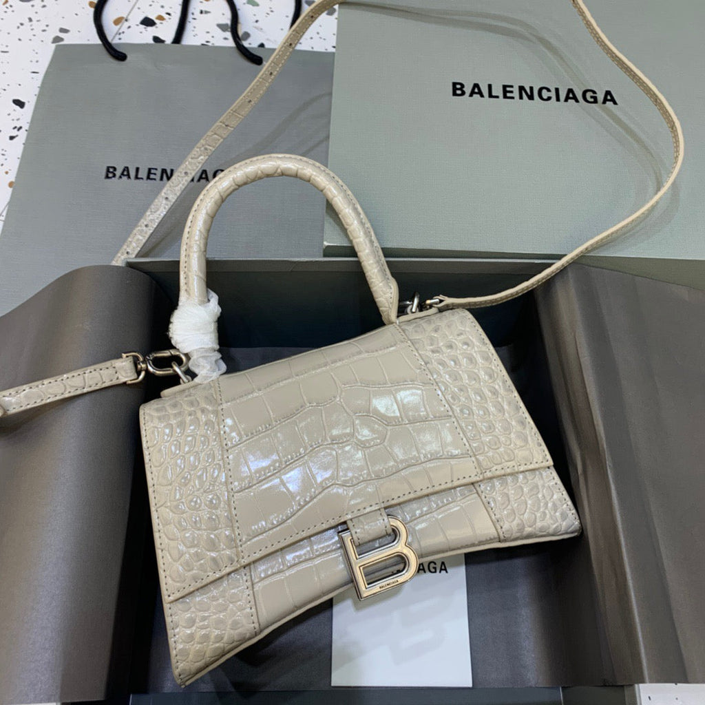 BLN-Ciaga Hourglass Small Handbag In Beige, For Women,  Bags 9in/23LO