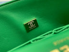 CHL -  Chevron Mini Rectangular Classic Flap Green Bag For Women 20.5LO/8in