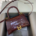 BLN-Ciaga Hourglass Small Handbag In Dark Red, For Women,  Bags 9in/23LO