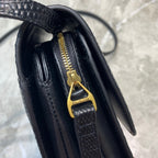 BLN-Ciaga B Small Lizard Effect Cross-body Bag In Black, For Women,  Bags 7in/18LO