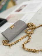 CHL - Mini Flap Bag Gold Toned Hardware Grey For Women 4.7in/12LO