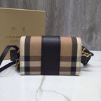 B-Berry - BB  The Small Buckle Bag In House Check Black For Women, Bags 7.5in/19LO