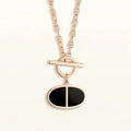 CHAINE VERSO BLACK CERAMIC NECKLACE