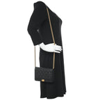 CHNL -  Boy Quilted Black Caviar Leather Wallet on Chain Crossbody Bag